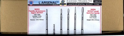 L'Arsenal Models 1/144 NASA SCOUT SMALL LAUNCHER FAMILY 3D Printed Set