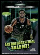 2023-24 Topps Chrome Cosmic #ET-15 Paul George Extraterrestrial Talent
