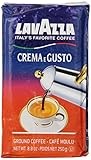 Lavazza Crema e Gusto Ground Coffee, Italian , 8.8-Ounce Brick