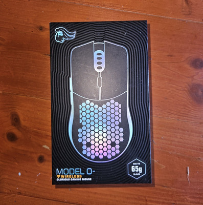 Glorious Model O- Wireless Gaming-Maus schwarz kabellos/USB 19000 DPI 6 Tasten