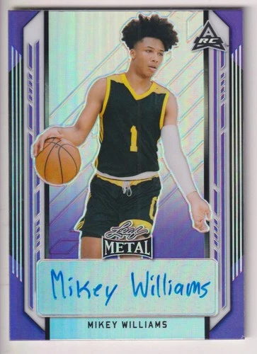 MIKEY WILLIAMS 2022-23 LEAF METAL BASKETBALL AUTOGRAPH AUTO CARD #D 27/30