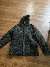 Polo Ralph Lauren Men's Camo Military Field Jacket Green/Brown, Size L