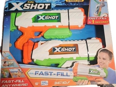   X-Shot  2x Epic Fast-Fill  & 1x Nano Fast-Fiill  Water Blaster Combo Pack NEW