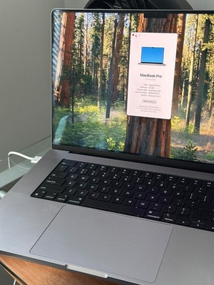Apple MacBook Pro 16'' (512GB SSD, M1 Pro, 16GB) Laptop - Silver - MK1E3LL/A...