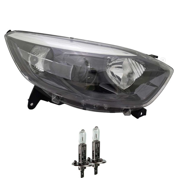 Scheinwerfer Rechts Schwarz H1/H1 FüR Renault Captur J5_ Inkl. Osram Lampen-image