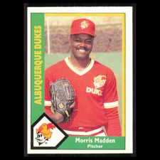 Morris Madden #407 1990 CMC Minor League Albuquerque Dukes Baseball Card MLB NM