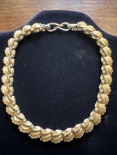 Bijoux & Collier Plaqué Or Signé Boucher Fantaisie Antique Jewelry Necklace