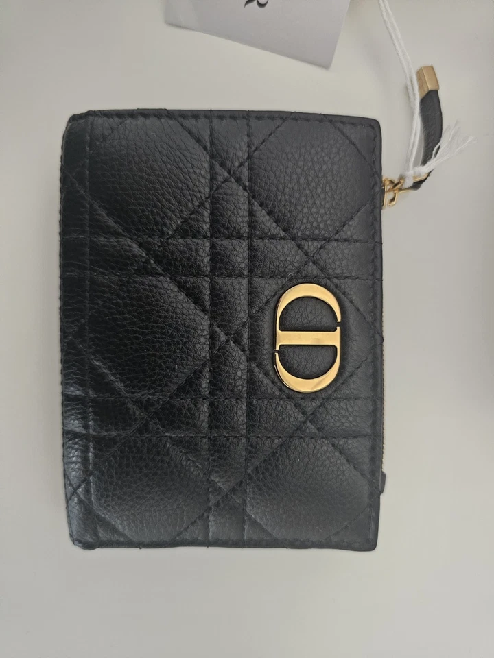 Dior, Caro Dahlia Portemonnaie, Kalbsleder Geldbörse Kartenfächer - Bild 3 von 4