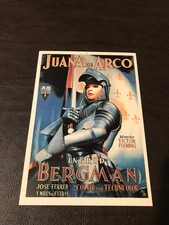 NEW UNPOSTED  MOVIE  POSTCARD - JUANA DE ARCO - INGRID BERGMAN