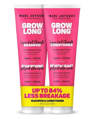 Set Marc Anthony Grow Long, Super Fast Strength Shampoo & Conditioner, 8.4 fl oz