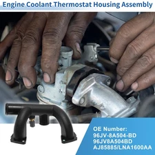 Engine Coolant Thermostat Housing Assembly No.96JV-8A504-BD for Jaguar XK8 97-02