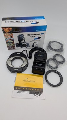 ProMaster MacroLume TTL Digital Macro Ring Flash #3003  Complete in Box