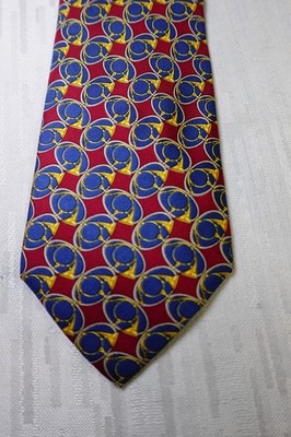 ROCCOBAROCCO 100% SETA SILK TIE CRAVATTA NECKTIE MADE ITALY VINTAGE CLASSIC