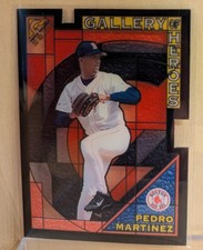 2000 Topps GALLERY OF HEROES #3 Pedro Martinez HOF DIE CUT STAINED GLASS INSERT