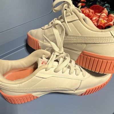 PUMA Women s Cali Star White Coral/Pink Lowtop Sneakers US 10.5