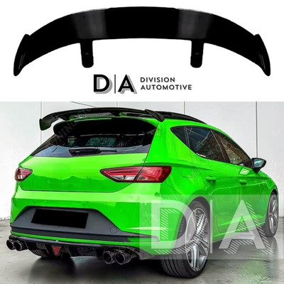 Glanz Schwarz Heck Dach Kofferraum Spoiler Flügel Lippe für Seat Ibiza MK3 4 5 2008-2021