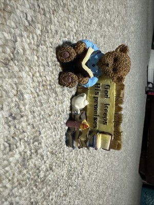 Dolgencorp Teddy Bear God Keeps His Promises Figurine Religious Decor BAHJ1