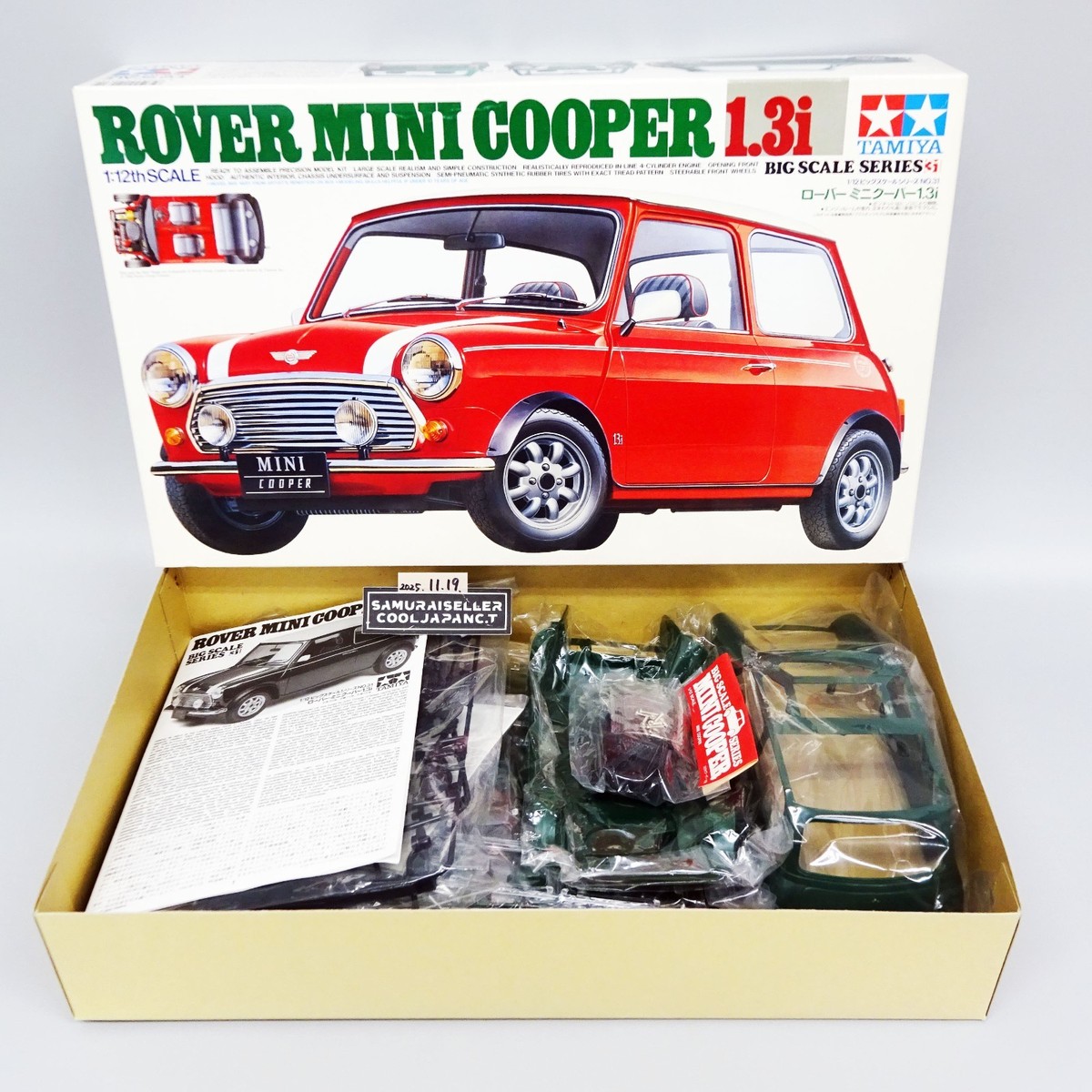 TAMIYA 1/12 Rover Mini Cooper 1.3i Big Scale Series Plastic Model