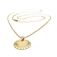 Cavill Halskette 925 Sterling Silber Vergoldet Sonnen AnhäNger Damen Schmuck