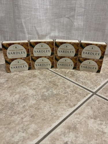 Lot of 8 Bars Yardley London Oatmeal & Almond Moisturizing Bath Soap 4 oz Each - Picture 1 of 1