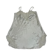 Victoria's Secret Womens Small Vintage Gold Label White Slip on Dress Bridal