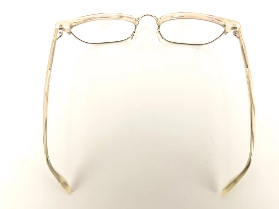 NICE Barton Perreira Nikki Eyeglasses FRAMES CIP/SIL White 52-19-145 Silver H634 - Image 4 of 4