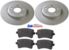 FOR AUDI Q5 2.0 TDi, 2.0 2012-2016 REAR BRAKE DISCS & PADS SET NEW (SOLID DISCS)