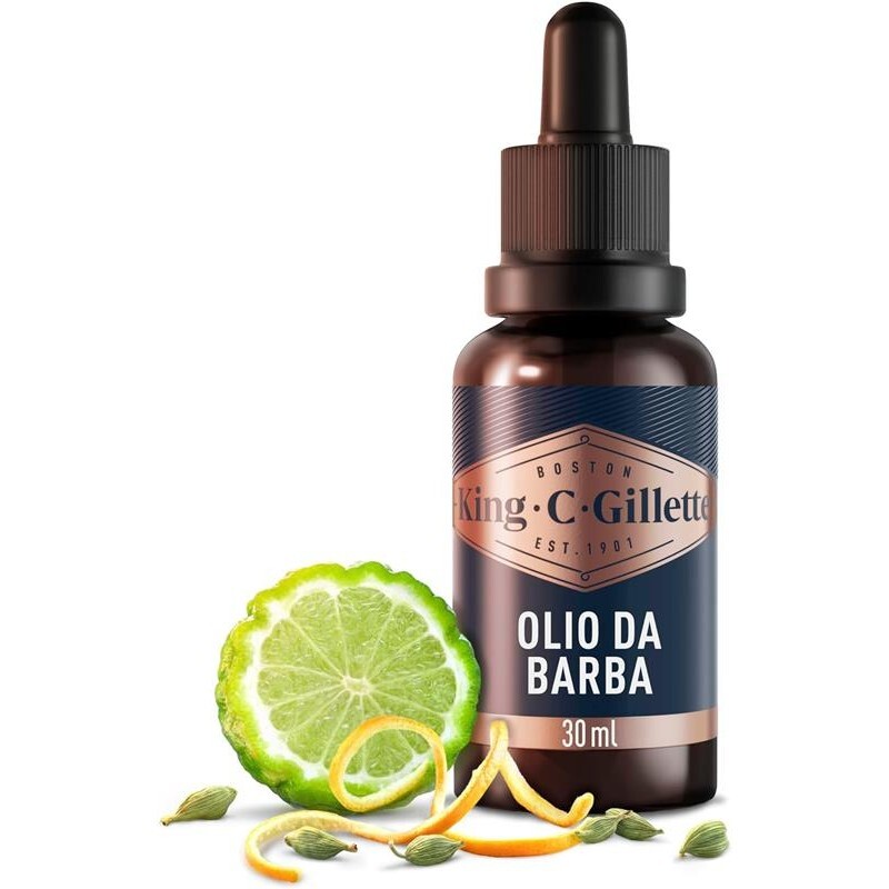 GILLETTE OLIO BARBA KING C. IDRATANTE 30 ML PER PELLE SECCA