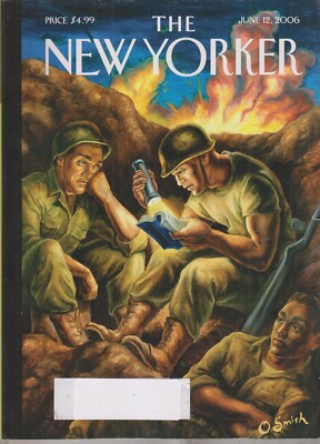 The New Yorker June 12, 2006 Foxhole Fiction Cover, Dispatches from Iraq, Life D