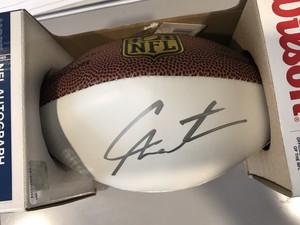 cam newton autographed football