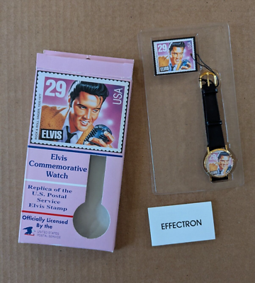 Elvis 1993 Commemorative Stamp Women\'s Watch ELVIS COMMEMORATIVE WATCH & STAMP SET 29 CENT USPS 1993  main image 4