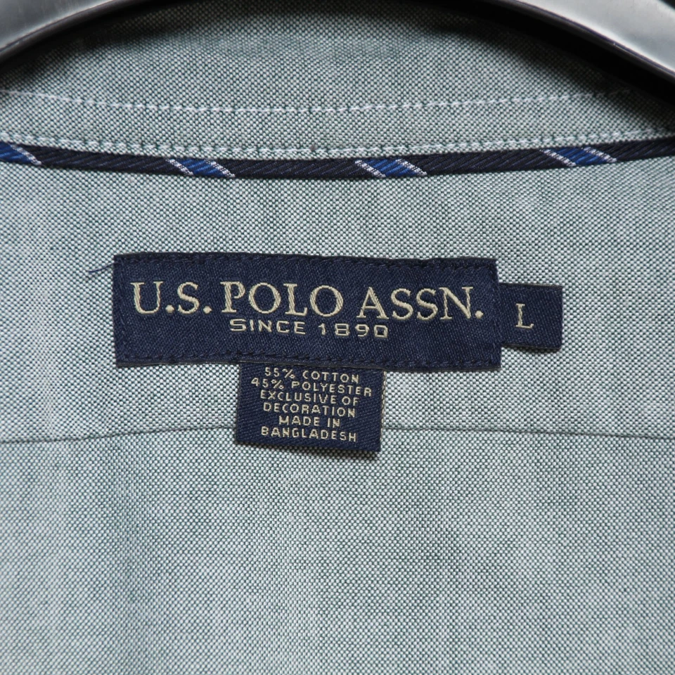 Camisa U.S. Polo Assn Usado (Cod.EBAY1268) Hombre Talla L Verde - Imagen 4 de 4