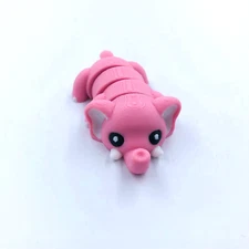 3D Printed Pink Elephant Fridge Magnet Flexi Cute Adorable Baby US Made