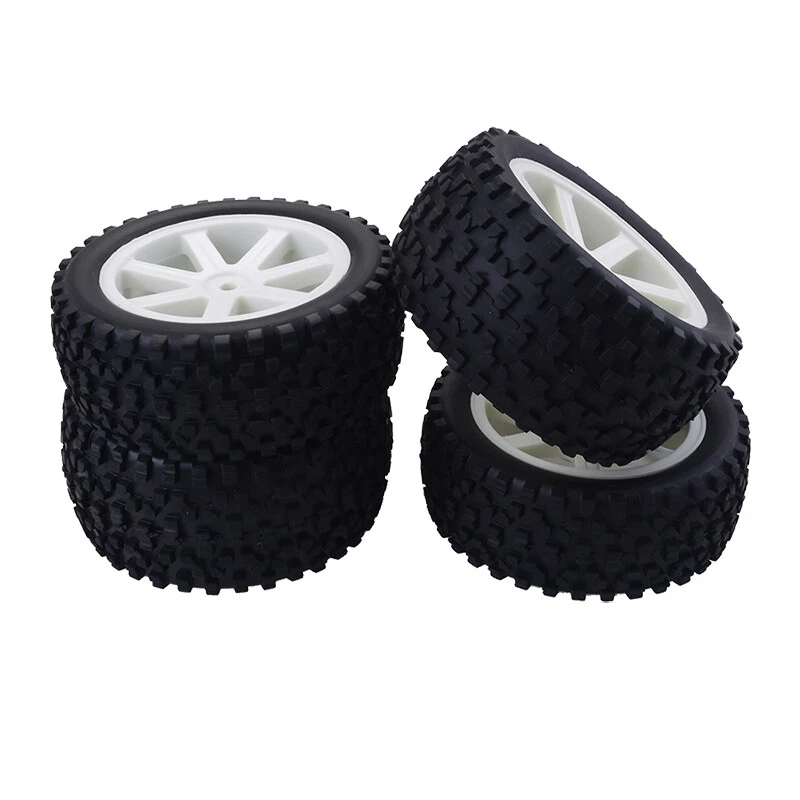 4X 87mm Gummi Rally Auto Felge und Reifen Hex Für HSP HPI 1:10 RC Racing Auto - Bild 3 von 4