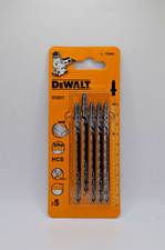 Image of DeWALT DT2077 Jigsaw Blades For Cutting Wood Chipboard Fast Straight Pack of 5