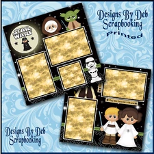 STAR WARS Premade Scrapbook Pages paper printed layout DBDS