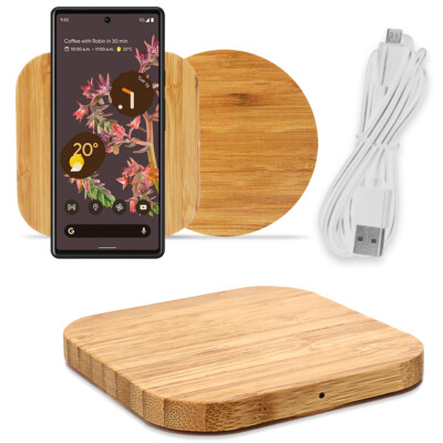 Ladegerät für Google Pixel 10a 10 9a 9 Fold 8 Pro XL Wireless Bambus Ladestation