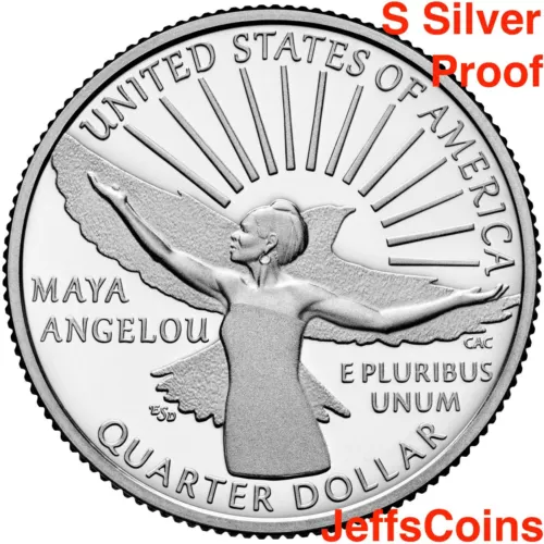 2022 S Dr Maya Angelou NEW American Women Series Quarter Poet 99.9% SILVER PROOF