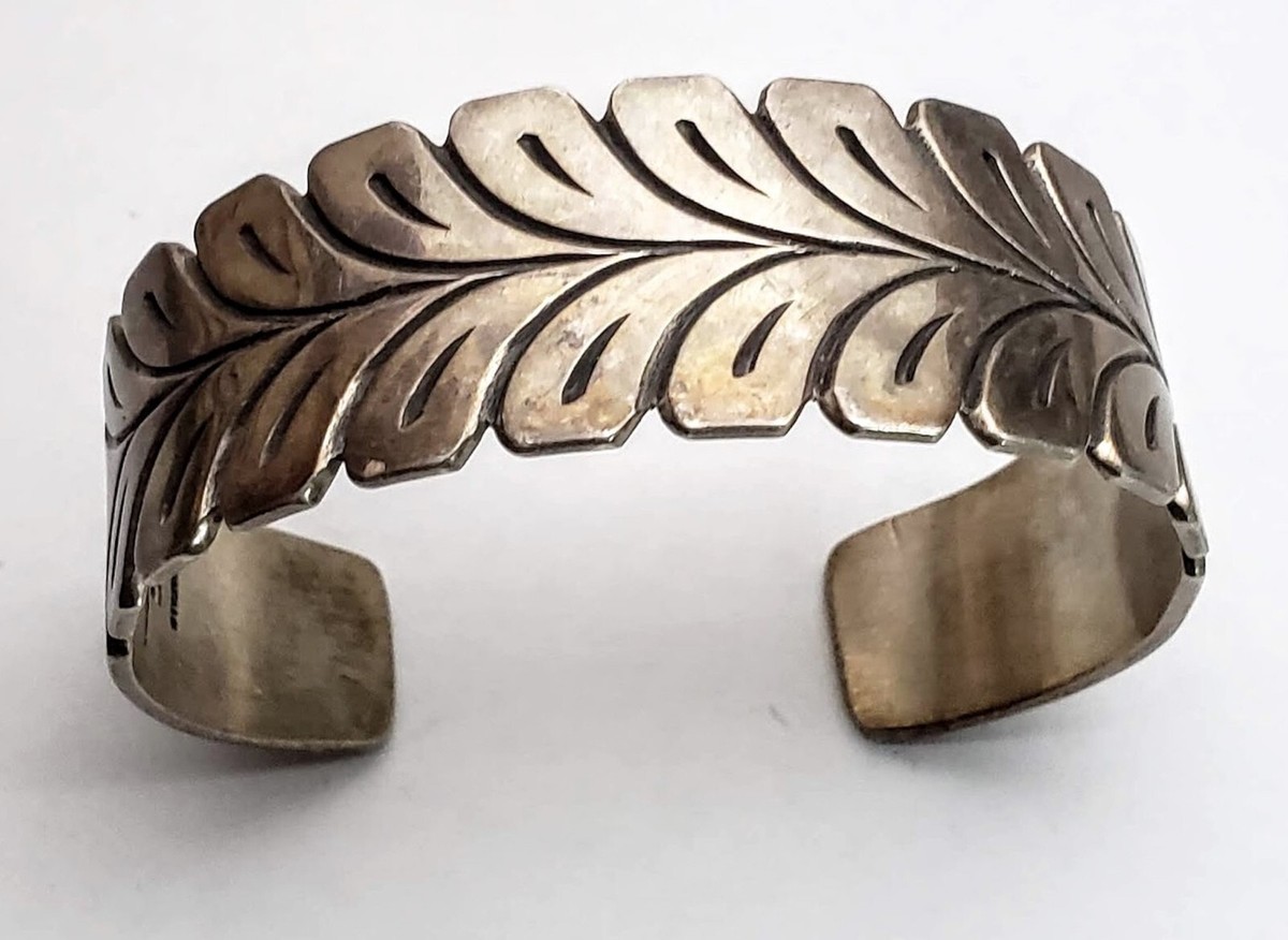 Navajo Steve Yellowhorse, Signed Hand Incised Sterling Navajo Steve Yellowhorse, Signed Hand Incised Sterling