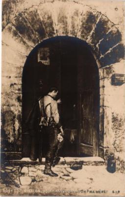 Old postcard AK Salon 1901 M. AMEL JORDA Oh my mother (703027)