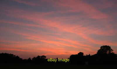 Photo 6x4 Sunset, Torre Torquay Striking reds contrast with the previous  c2018