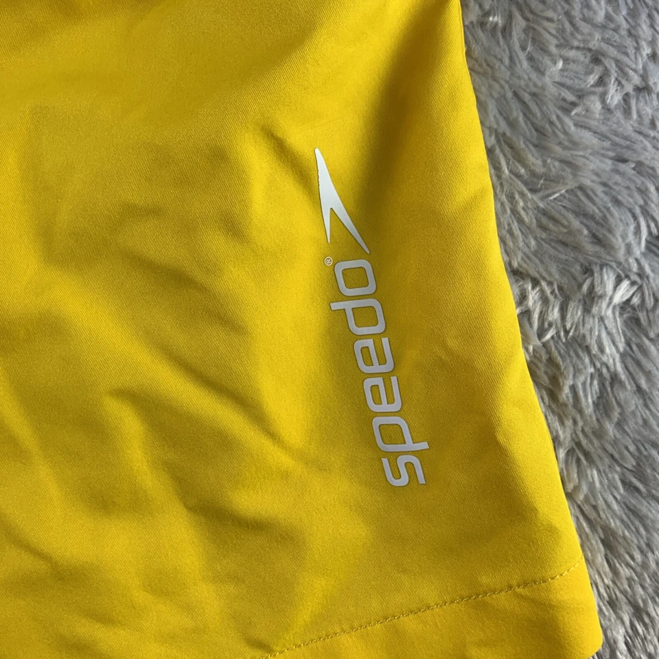 Bañador Speedo para hombre grande amarillo azul blanco bloque de color vacaciones playa piscina Foto 3 de 4