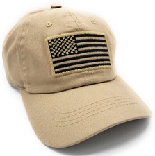 USA Flag Patch Tactical Style Low Rise Cotton Baseball Cap Dad Hat
