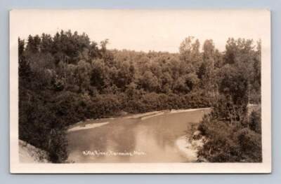Twining Rivers Rifle River TWINING Michigan RPPC Antique Arenac County Photo Postcard ...