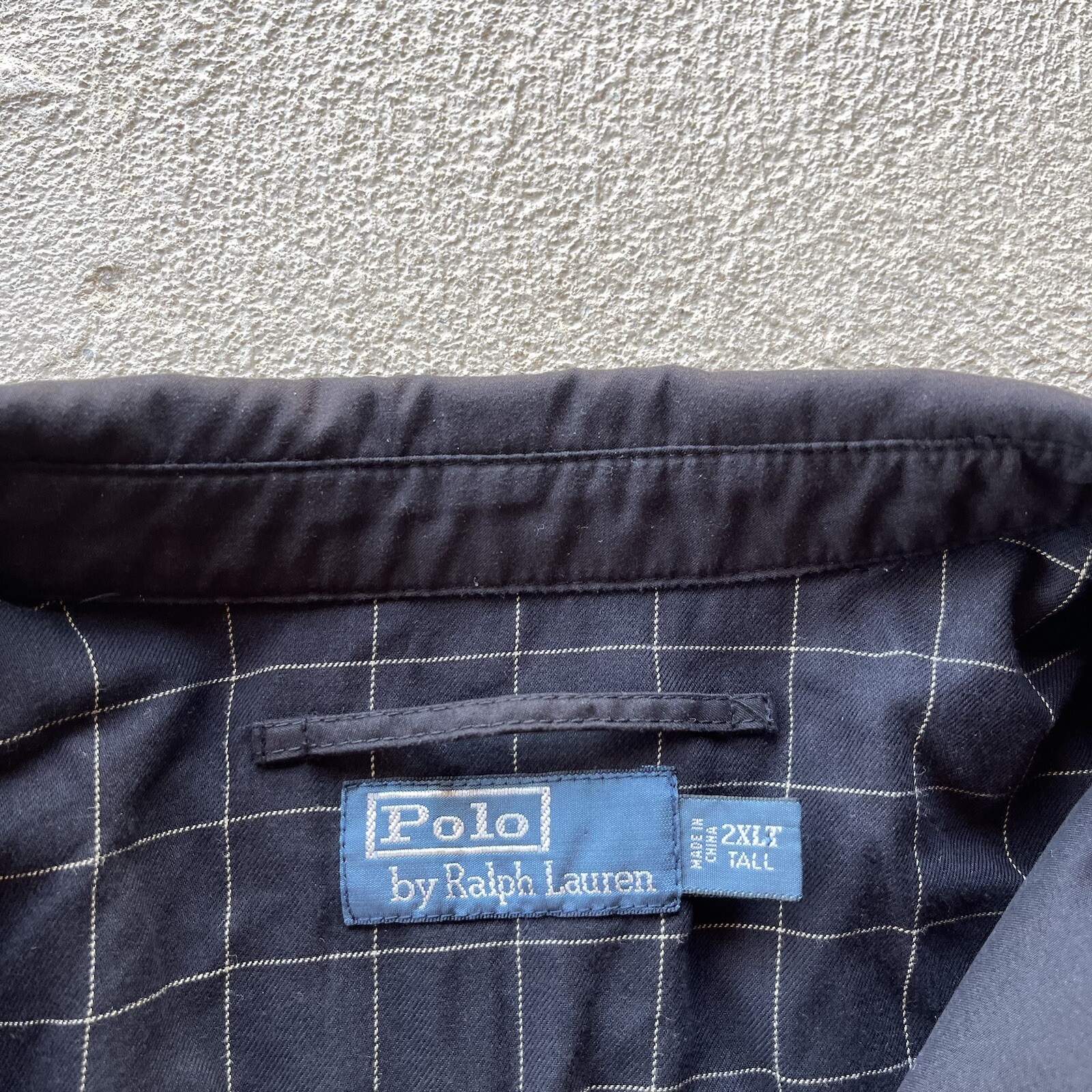 Polo Ralph Lauren Giacca Uomo 2XLT Nero Harrington Zip Up Bomber Pony Basic