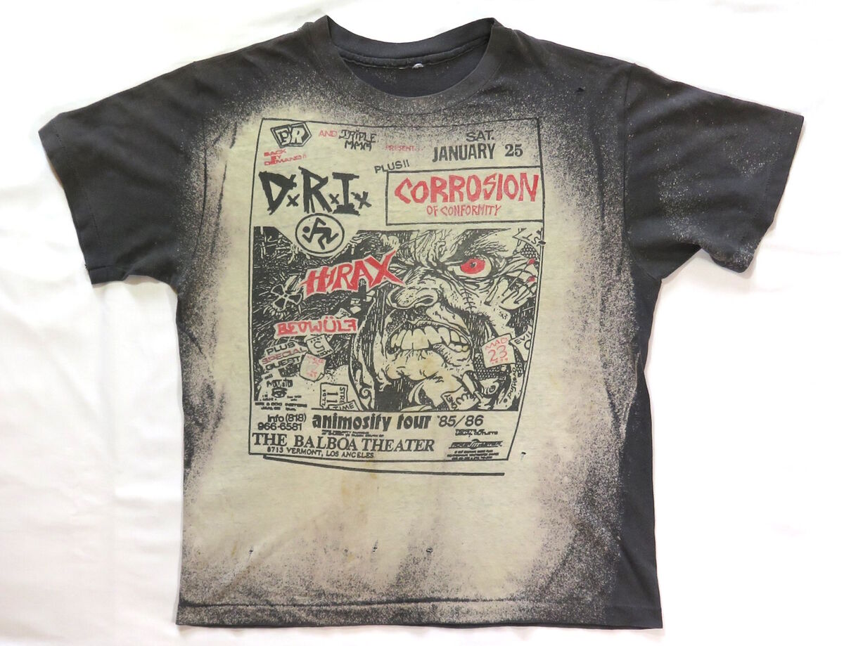 Corrosion Of Conformity Vintage T Shirt 1986 Animosity Tour Corrosion Of Conformity Vintage T Shirt 1986 Animosity Tour
