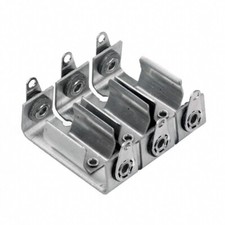 (1 pc) N x 3 or A23 Aluminum Battery Holder with Solder Lugs
