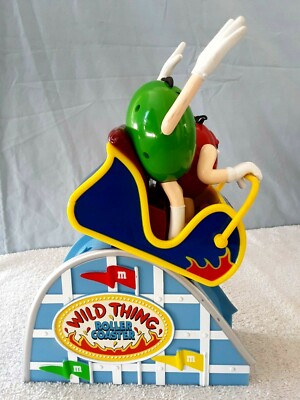 Vintage M&M ~ Roller Coaster Candy Dispenser ~ WILD THING