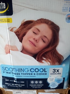 serta soothing cool 3 mattress topper