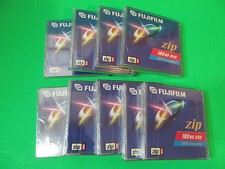 Fujifilm Zip 100mb Disks IBM Formatted New Sealed. Lot Of 9.
